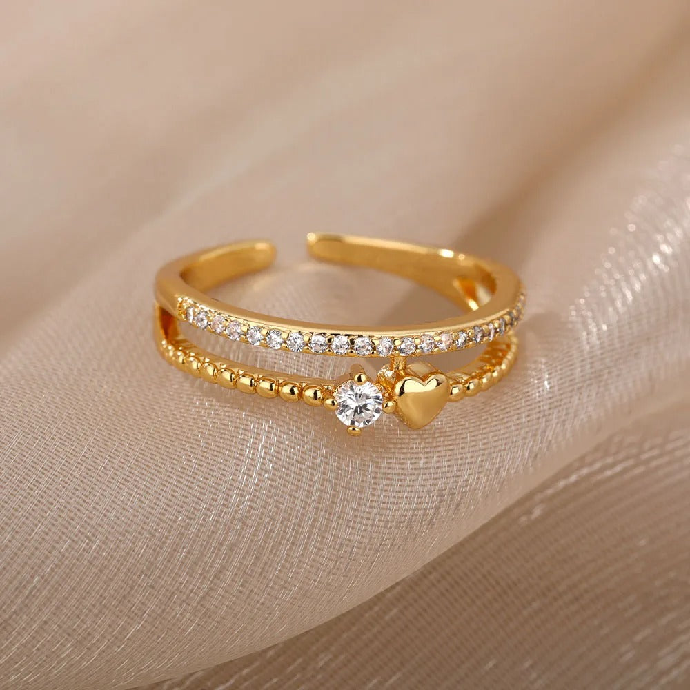 Carmiora - Prickelnd kubischer Zirkonia Ring