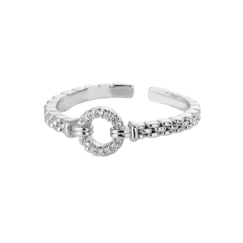 Offene verstellbare Ringe aus Edelstahl mit abstrakten und künstlerischen Motiven