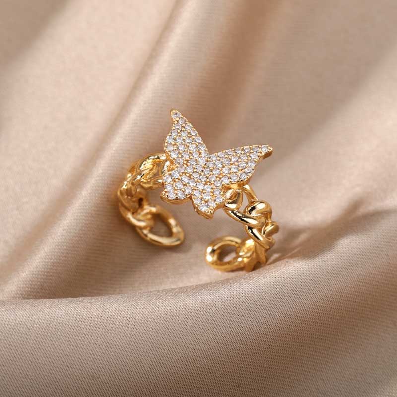 Verstellbare offene Ringe zum Stapeln und Schichten von Schmuck