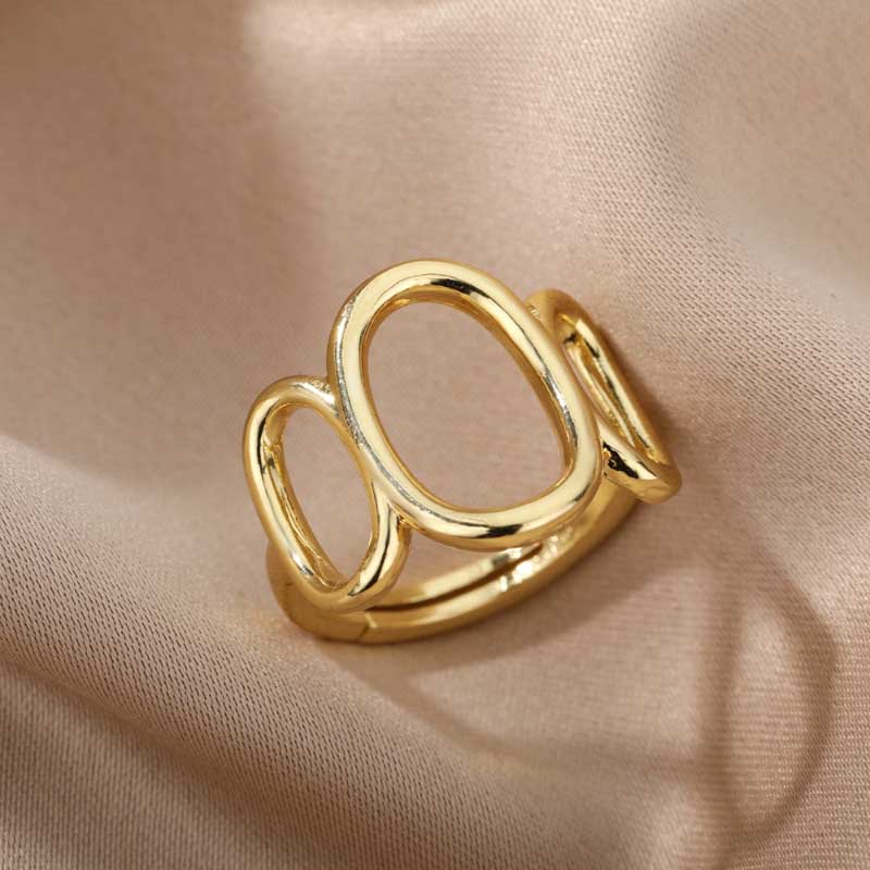 Edelstahl Vintage Stapelring Kollektion