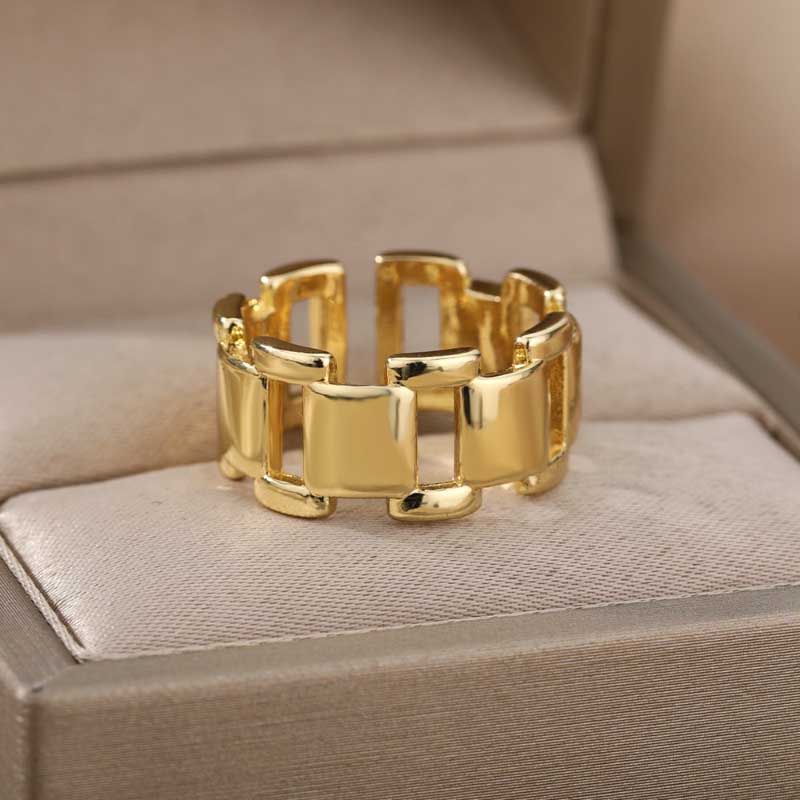 Edelstahl Vintage Stapelring Kollektion
