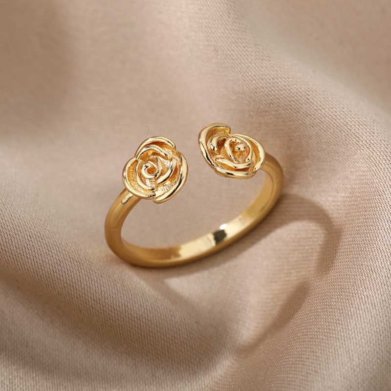 Edelstahl Vintage Stapelring Kollektion