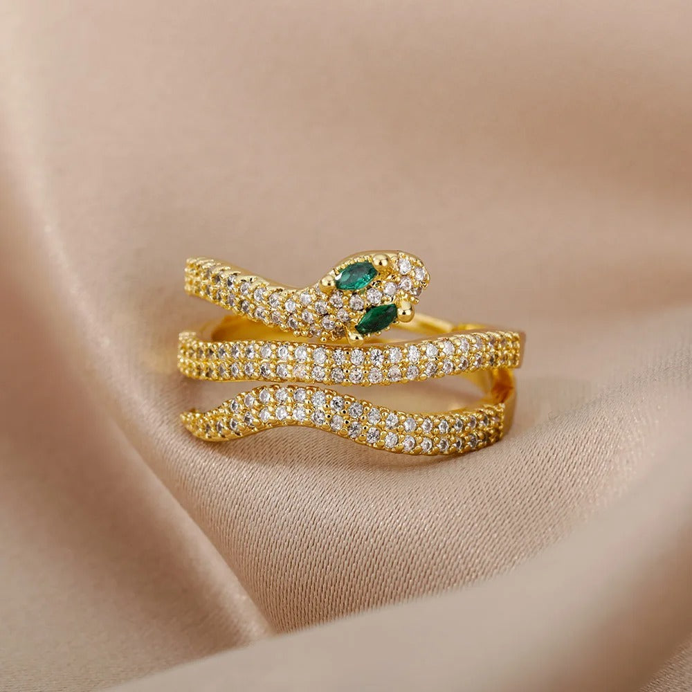 Carmiora - Schlange Elegant Ringe