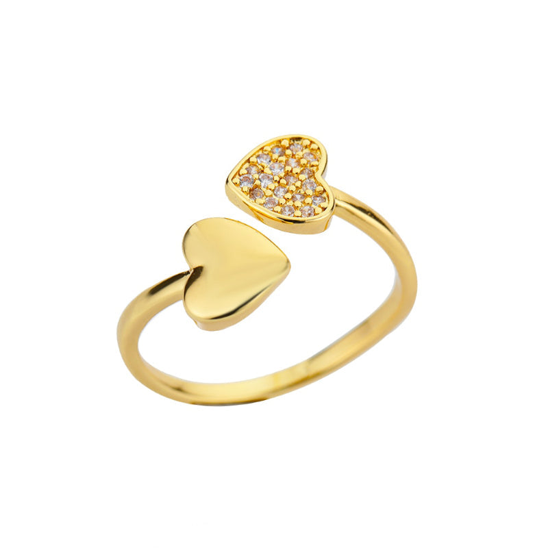 Offene verstellbare Ringe aus Edelstahl mit abstrakten und künstlerischen Motiven