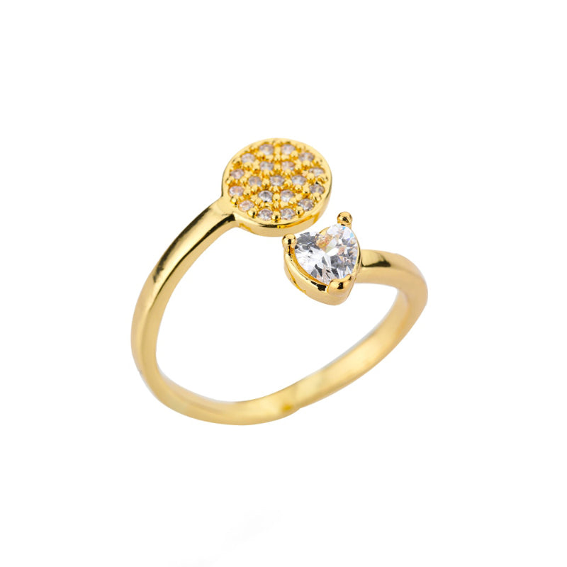 Offene verstellbare Ringe aus Edelstahl mit abstrakten und künstlerischen Motiven