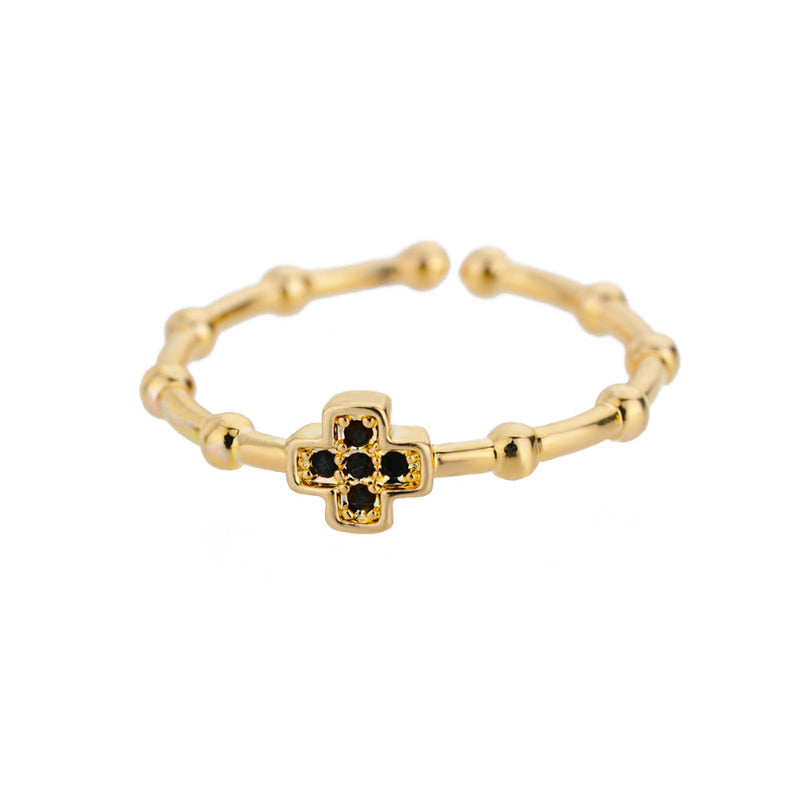 Offene verstellbare Ringe aus Edelstahl mit abstrakten und künstlerischen Motiven