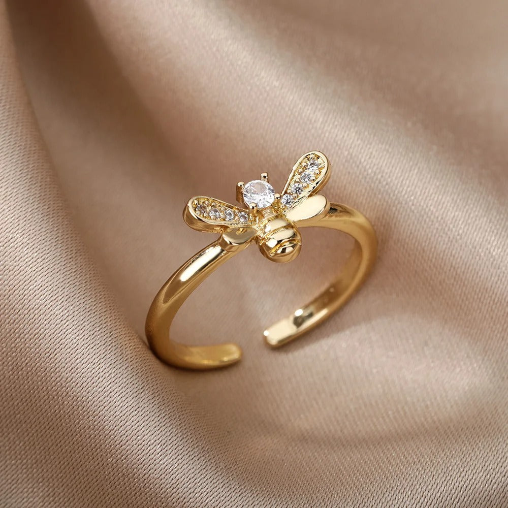 Carmiora - Einstellbarer CZ-Schimmer-Ring