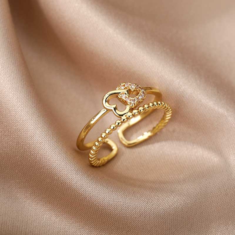 Verstellbare offene Ringe zum Stapeln und Schichten von Schmuck