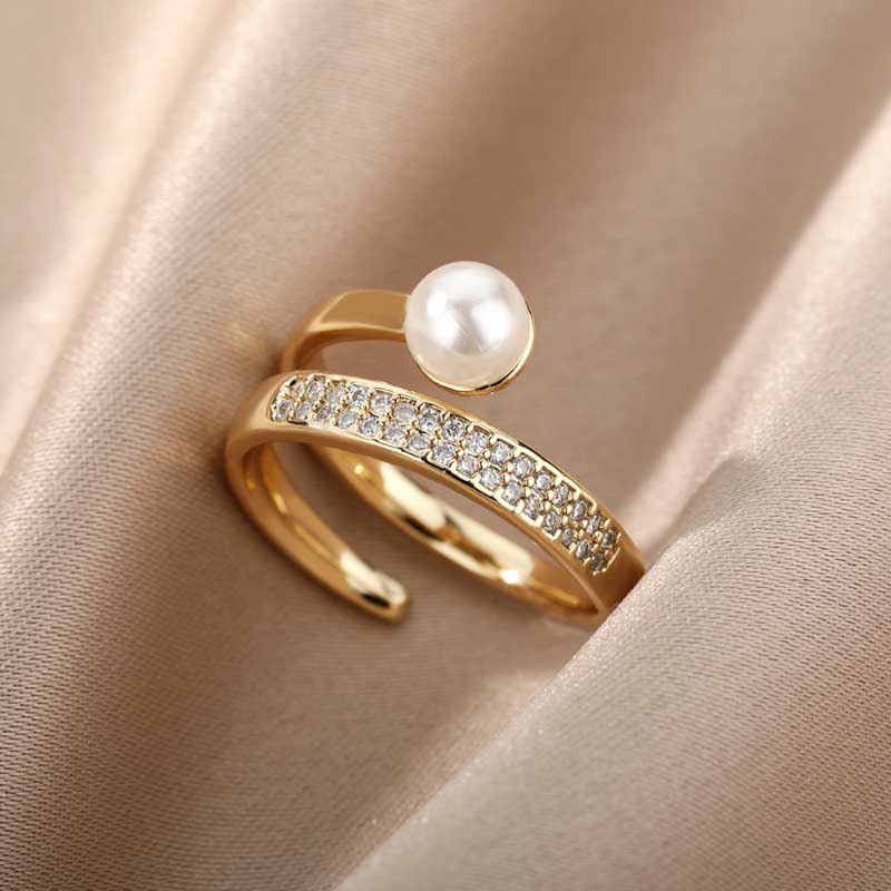 Verstellbare offene Ringe zum Stapeln und Schichten von Schmuck