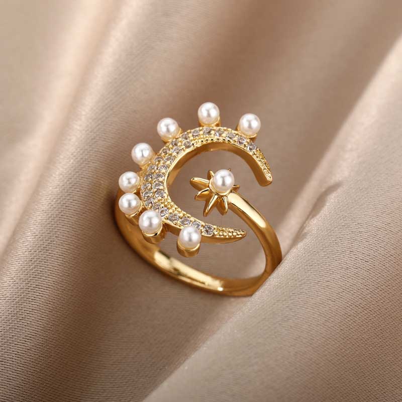 Verstellbare offene Ringe zum Stapeln und Schichten von Schmuck