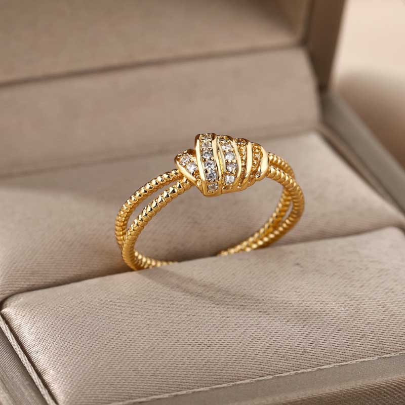 Verstellbare offene Ringe zum Stapeln und Schichten von Schmuck
