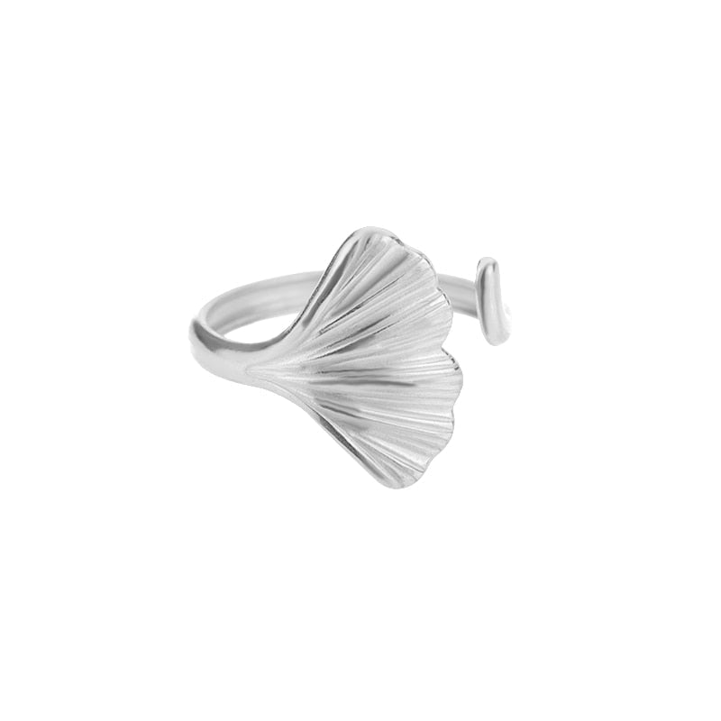 Offene verstellbare Ringe aus Edelstahl mit abstrakten und künstlerischen Motiven
