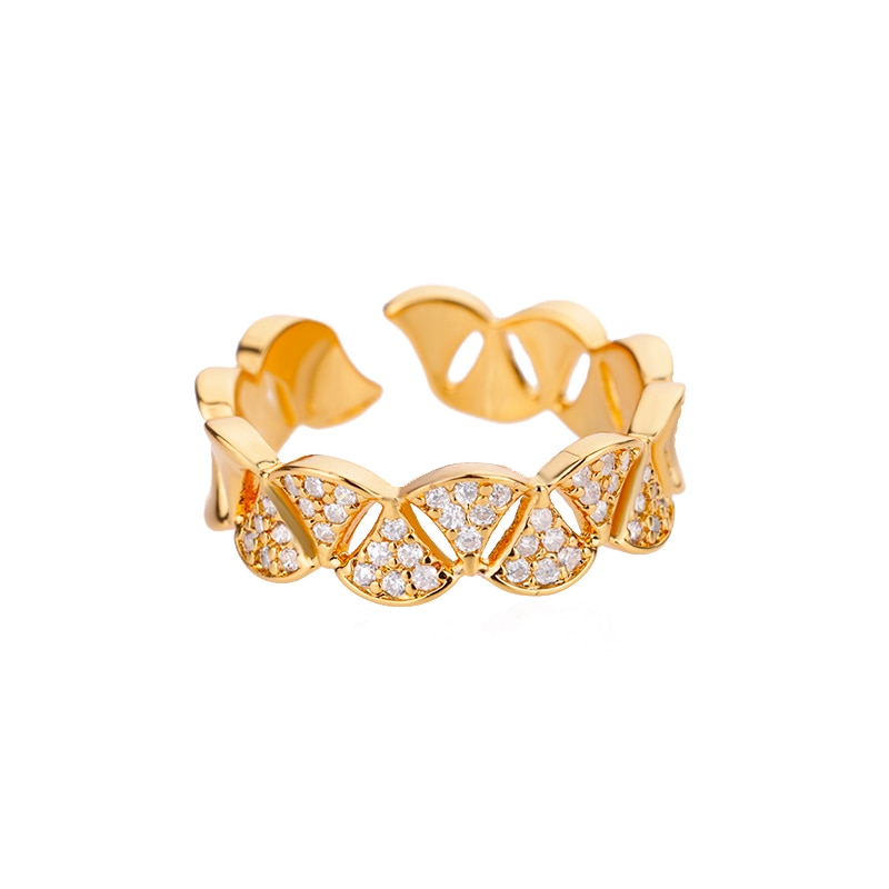Stapelbare und verstellbare minimalistische Ringkollektion aus Gold und Silber
