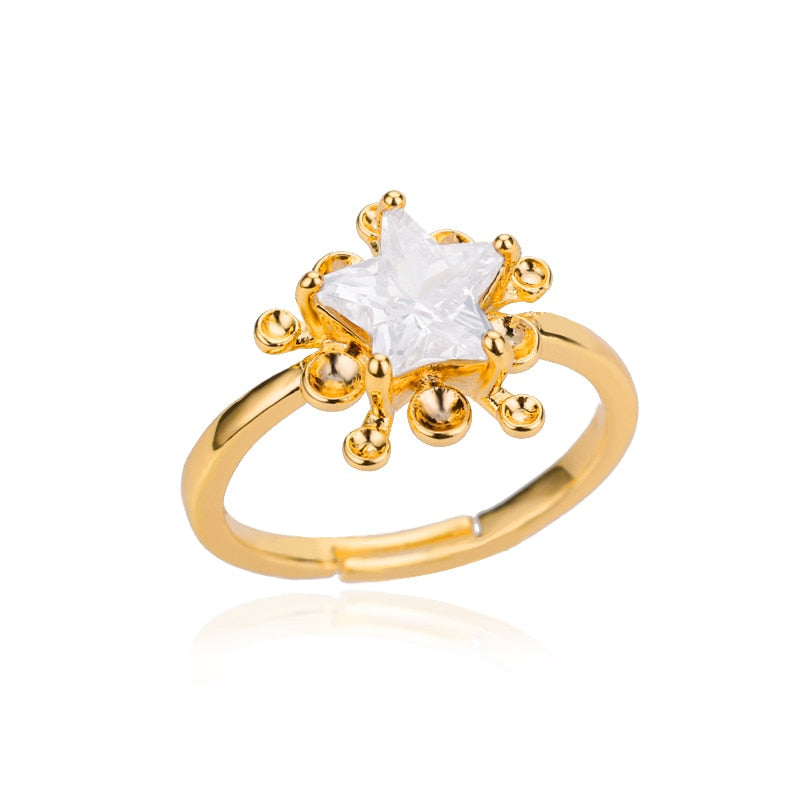 Stapelbare und verstellbare minimalistische Ringkollektion aus Gold und Silber