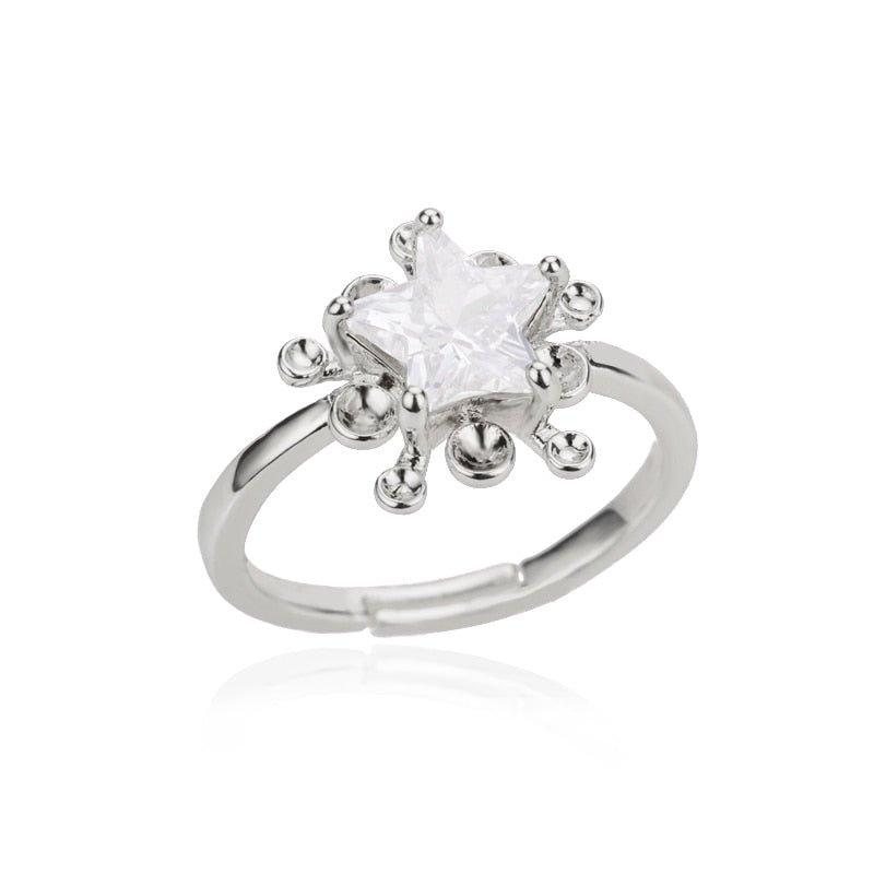 Stapelbare und verstellbare minimalistische Ringkollektion aus Gold und Silber