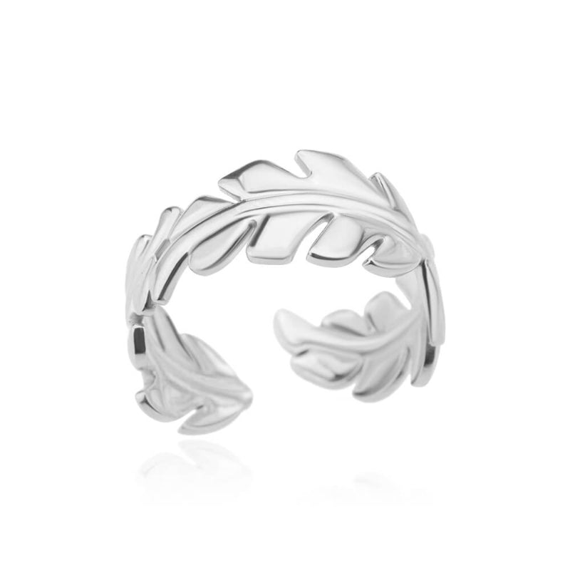 Offene verstellbare Ringe aus Edelstahl mit abstrakten und künstlerischen Motiven