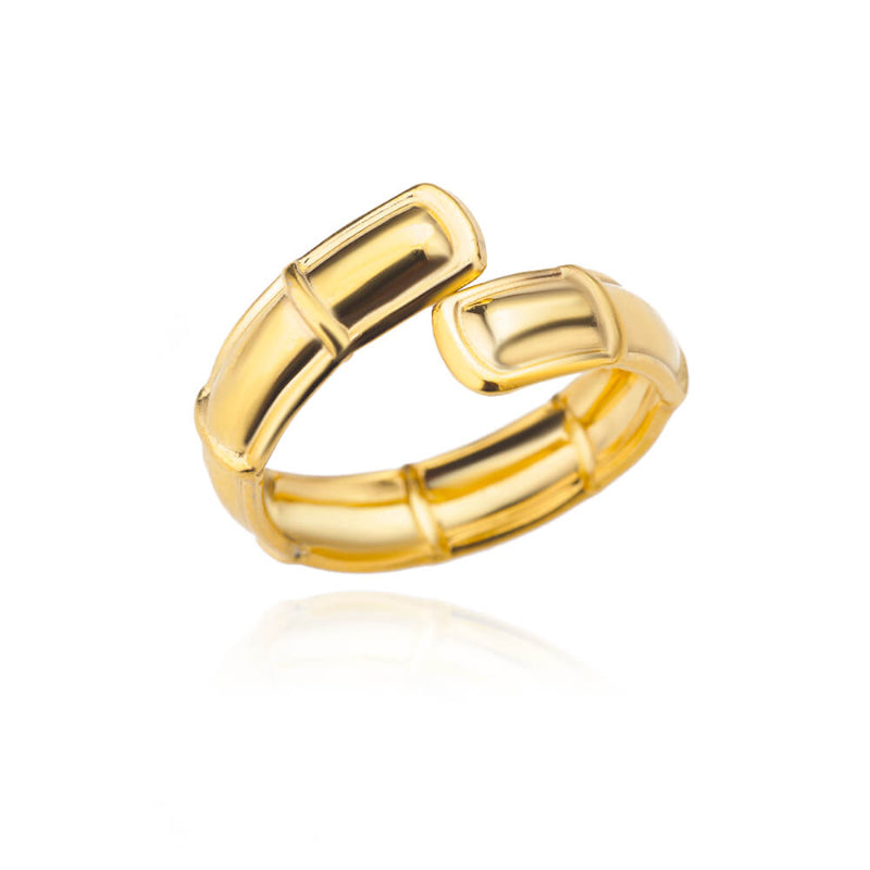 Offene verstellbare Ringe aus Edelstahl mit abstrakten und künstlerischen Motiven