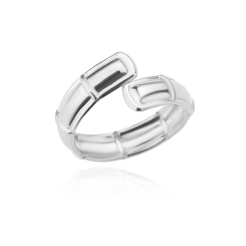 Offene verstellbare Ringe aus Edelstahl mit abstrakten und künstlerischen Motiven