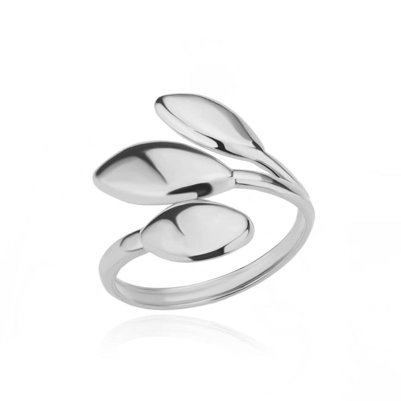 Offene verstellbare Ringe aus Edelstahl mit abstrakten und künstlerischen Motiven