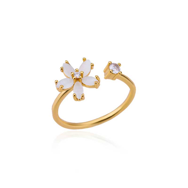Stapelbare und verstellbare minimalistische Ringkollektion aus Gold und Silber