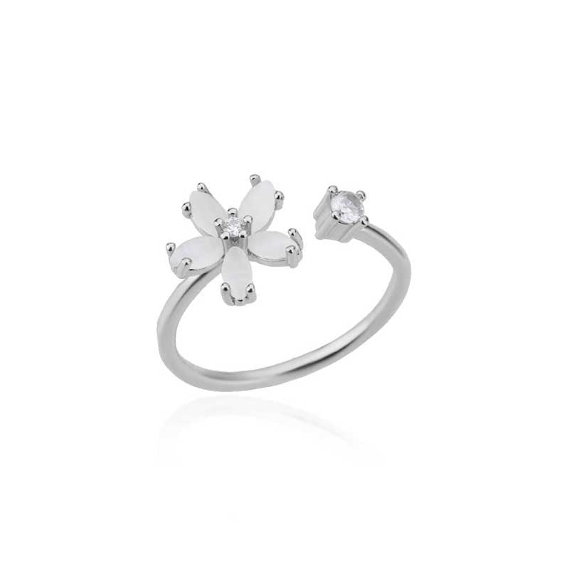 Stapelbare und verstellbare minimalistische Ringkollektion aus Gold und Silber