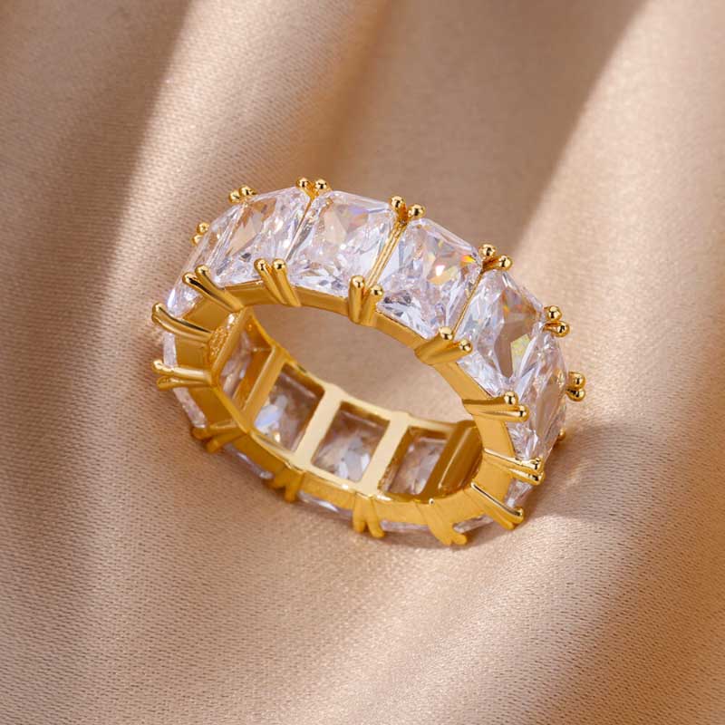 Edelstahl Vintage Stapelring Kollektion
