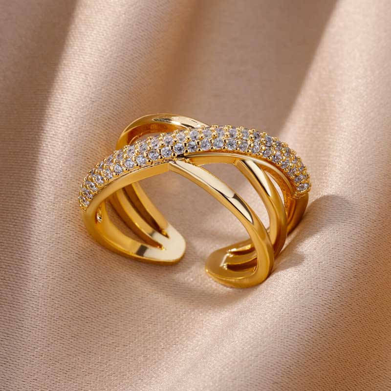 Edelstahl Vintage Stapelring Kollektion