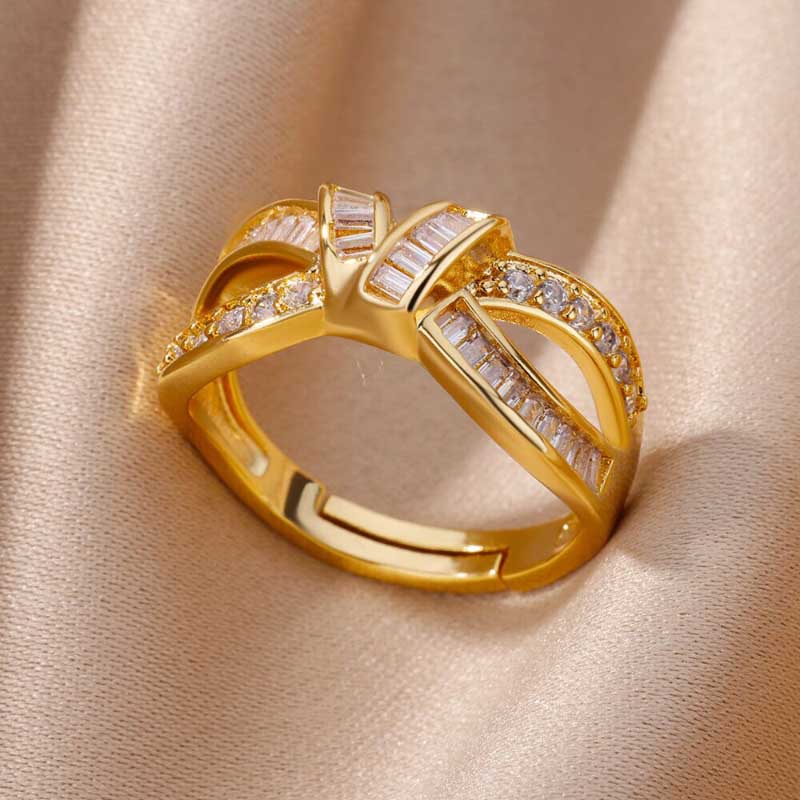 Edelstahl Vintage Stapelring Kollektion
