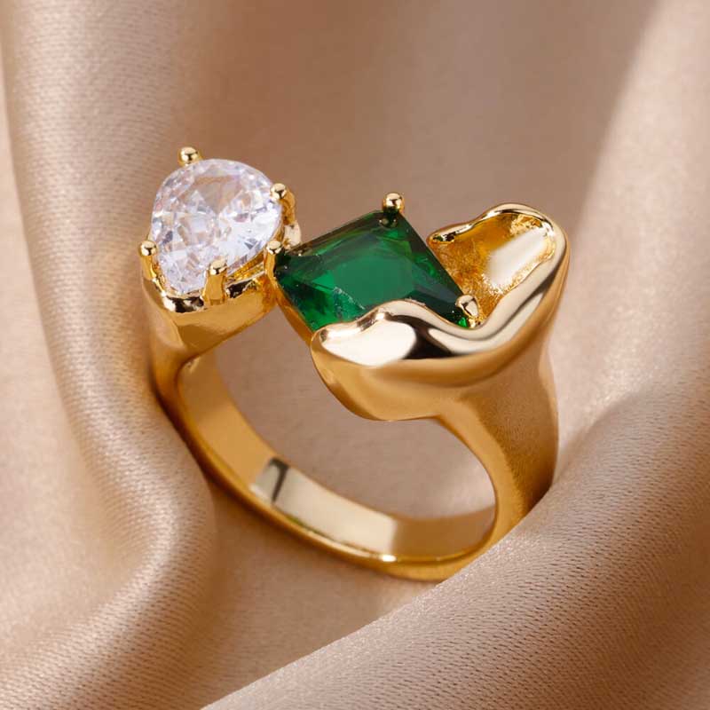 Verstellbare offene Ringe zum Stapeln und Schichten von Schmuck