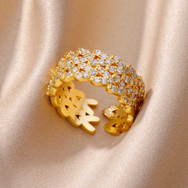 Edelstahl Vintage Stapelring Kollektion