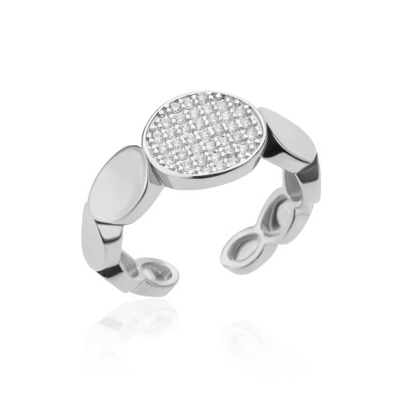 Stapelbare und verstellbare minimalistische Ringkollektion aus Gold und Silber