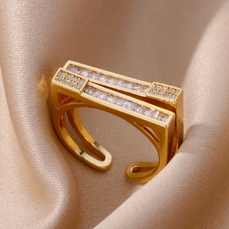 Edelstahl Vintage Stapelring Kollektion