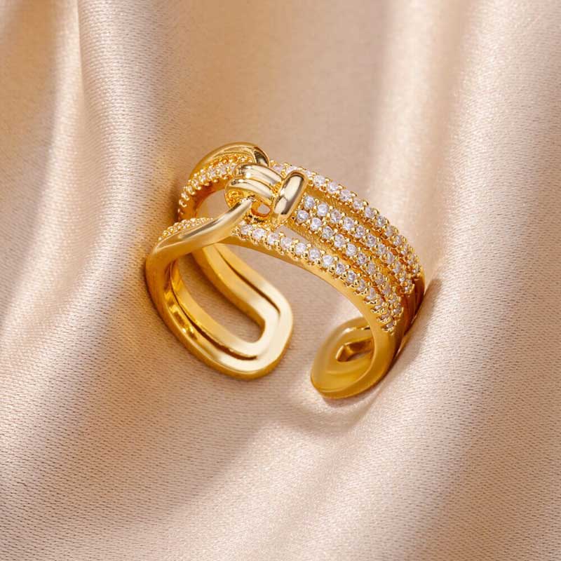 Edelstahl Vintage Stapelring Kollektion