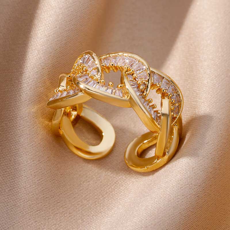 Edelstahl Vintage Stapelring Kollektion