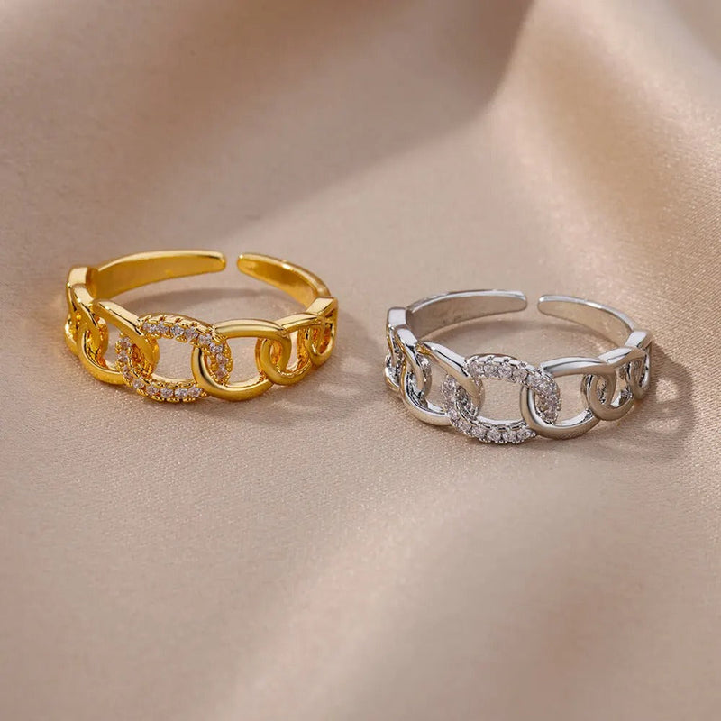 Chavri - Modisch funkelnde Kettenringe