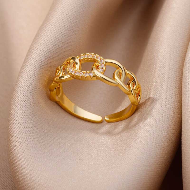 Edelstahl Vintage Stapelring Kollektion