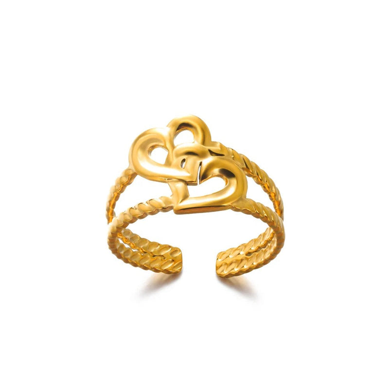 Carmiora- Breiter Ring aus Edelstahl