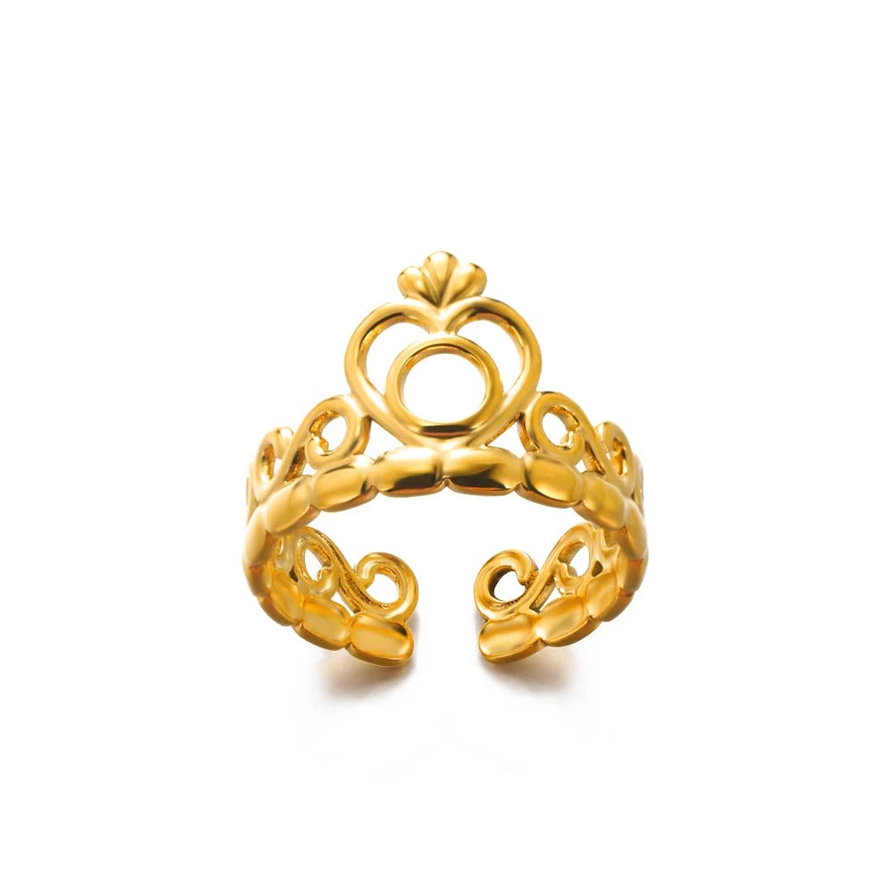 Carmiora- Breiter Ring aus Edelstahl