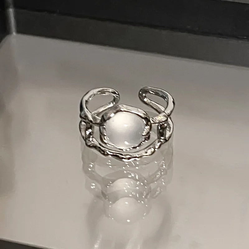Chavri - Gotischer Mondstein-Ring