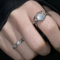 Chavri - Gotischer Mondstein-Ring