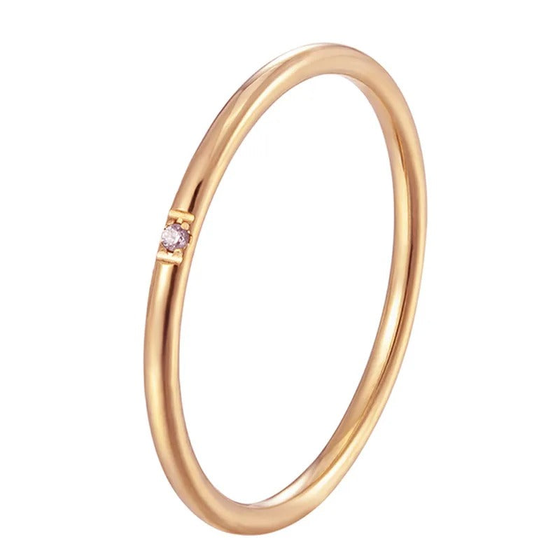 Carmiora - Zarter CZ-Glanz Fingerring