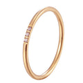 Carmiora - Zarter CZ-Glanz Fingerring
