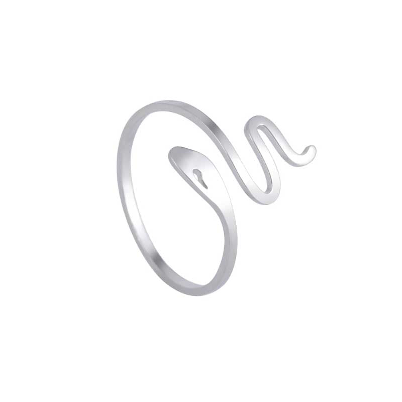 Niedliche und charmante stapelbare minimalistische Edelstahlringe