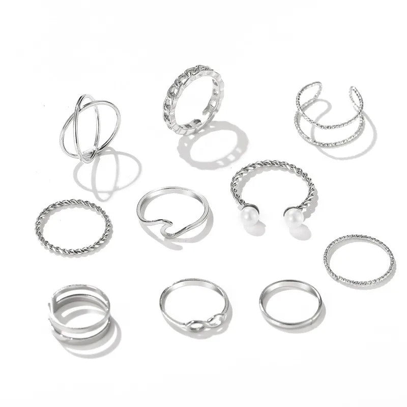 Carmiora - Moderner Knöchelring Set