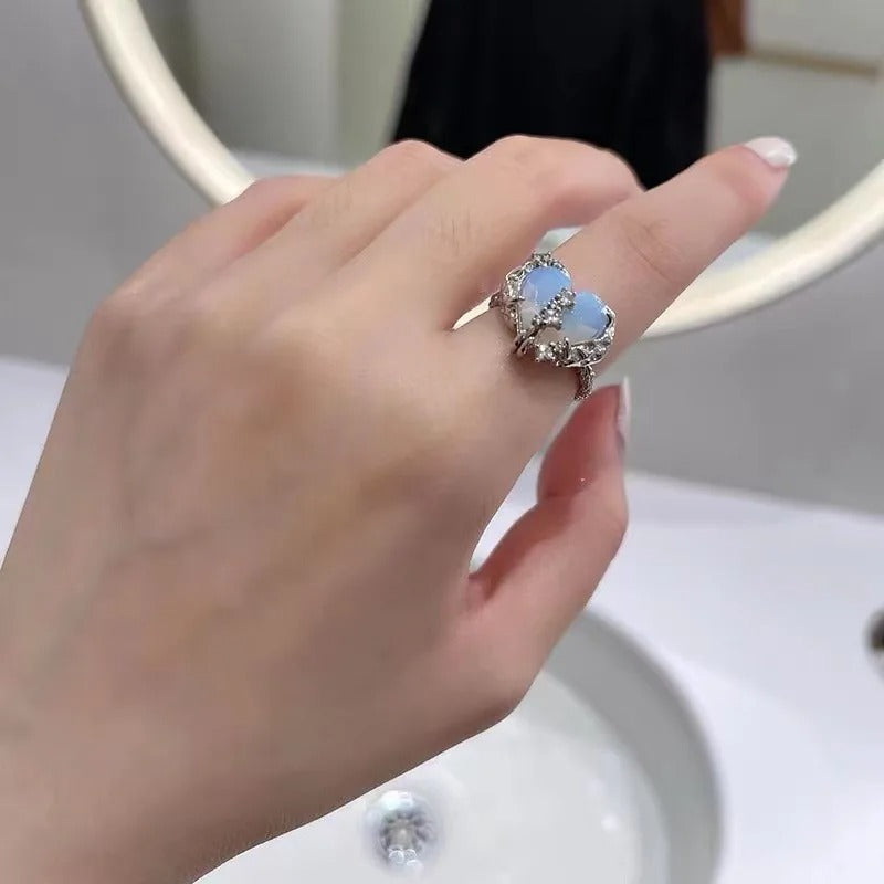 Carmiora - Gotischer Mondstein-Ring