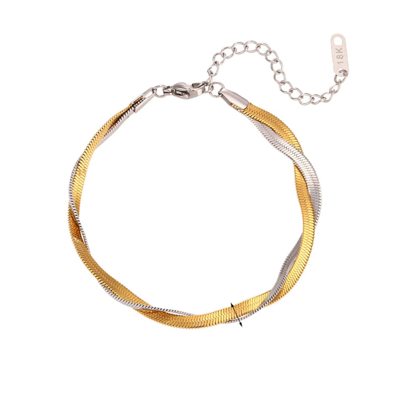 Schlichte kubanische Kettenarmband-Kollektion aus Edelstahl