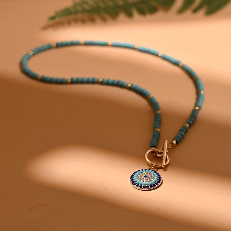 Chavri - Vibrierende Charme bunte Halskette