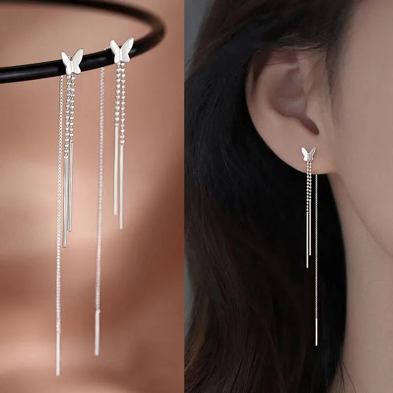 Chavri - Quastendraht  Tropfen-Ohrringe