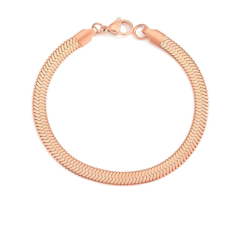 Schlangenkettenarmband aus Edelstahl für Damen