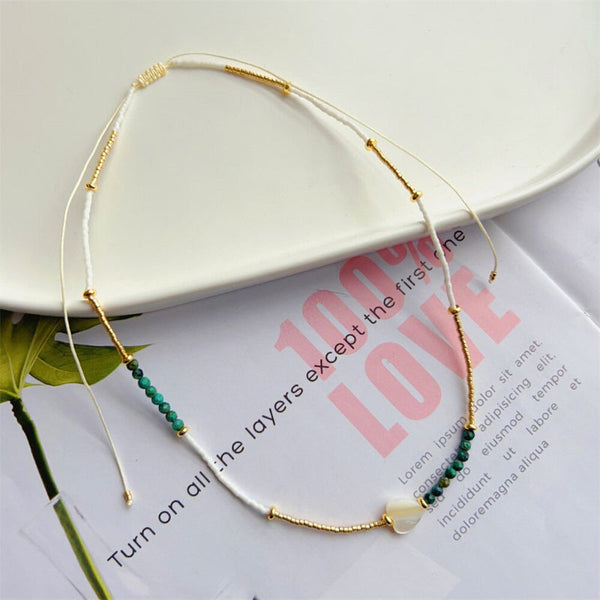 Handgemachte böhmische Glücksauge-Sommerketten